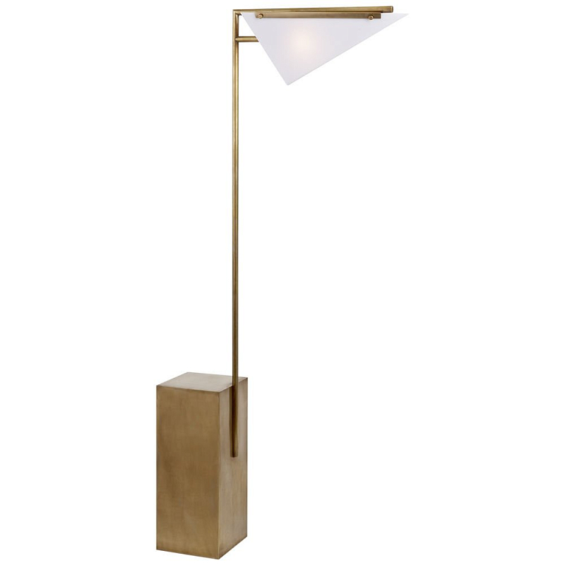 Торшер FORMA FLOOR LAMP Brass Латунь Белый Торшер FORMA FLOOR LAMP Brass Латунь Белый в Рязани | Loft Concept