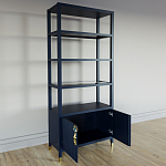 Стеллаж со стеклянными полками Elsa Dreams Blue варинант исполнения - 3 | Loft Concept в Рязани