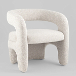 Кресло дизайнерское для лаунж зоны жемчужного цвета Pearl Lounge варинант исполнения - 1 | Loft Concept в Рязани