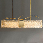 Люстра прямоугольная из фактурного стекла Chandelier Beam варинант исполнения - 5 | Loft Concept в Рязани