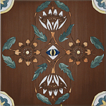 Плитка с узором Васильки 2 варинант исполнения - 1 | Loft Concept в Рязани