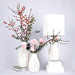 Настольная лампа керамическая бежевая Amazonia варинант исполнения - 2 | Loft Concept в Рязани