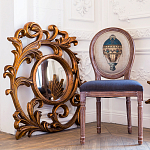 Зеркало настенное с рамой цвета античная бронза Classic Ornament Mirror варинант исполнения - 3 | Loft Concept в Рязани