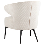 Современное мягкое кресло на металлических ножках Rakush Milk варинант исполнения - 4 | Loft Concept в Рязани