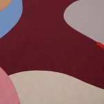 Подушка декоративная хлопковая с абстрактным принтом Elysian Flow Terra варинант исполнения - 3 | Loft Concept в Рязани