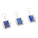 Зеркало брелок складное двухстороннее из натурального камня Лазурит Stone Mirrors варинант исполнения - 4 | Loft Concept в Рязани