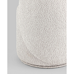 Пуф Loreen со спинкой вращающийся букле светло-серый варинант исполнения - 3 | Loft Concept в Рязани