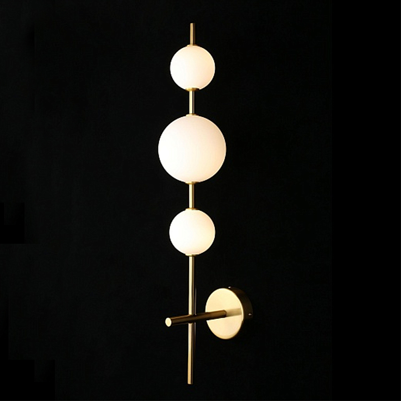 Бра настенное светодиодное Three Elements of Light Золотой Белый в Рязани | Loft Concept 