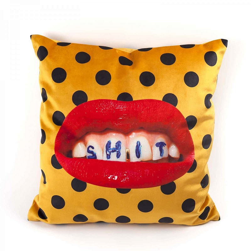 Подушка Seletti Cushion Shit Toiletpaper Желтый Подушка Seletti Cushion Shit Toiletpaper Желтый в Рязани | Loft Concept