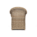 Кресло из ротанга с подушкой Nest бежево-серое варинант исполнения - 4 | Loft Concept в Рязани
