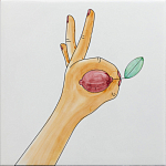 Плитка дизайнерская с рисунком Лимон варинант исполнения - 2 | Loft Concept в Рязани