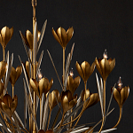 Люстра золотого цвета в виде цветков крокуса Hanging Flowers варинант исполнения - 2 | Loft Concept в Рязани