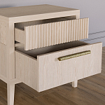 Прикроватная Тумбочка Primo с двумя ящиками Светлый дуб варинант исполнения - 6 | Loft Concept в Рязани