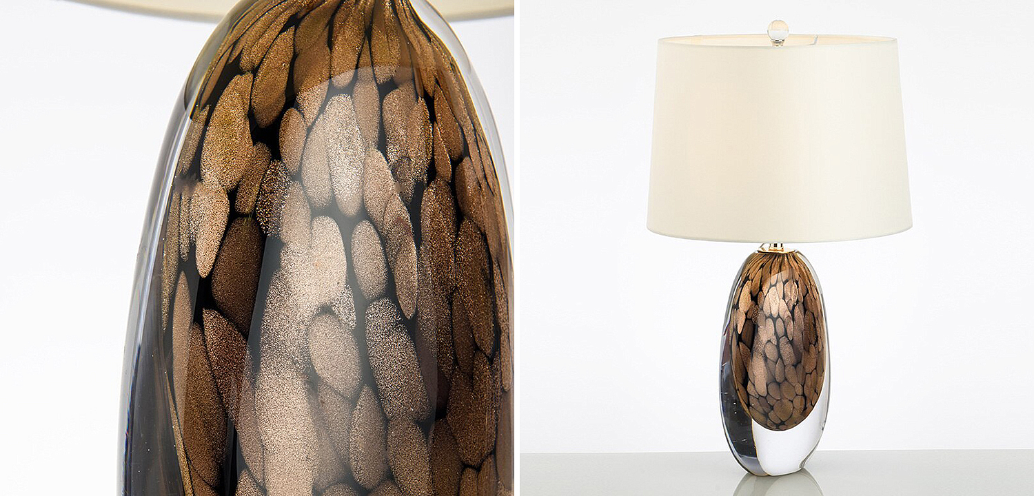 Настольная Crystal Table Lamp Brown Glass Настольная Crystal Table Lamp Brown Glass - Loft-Concept в Рязани