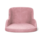 Стул с мягкой розовой обивкой из велюра и подъемно-поворотным механизмом на черных колесиках Harper Pink варинант исполнения - 2 | Loft Concept в Рязани