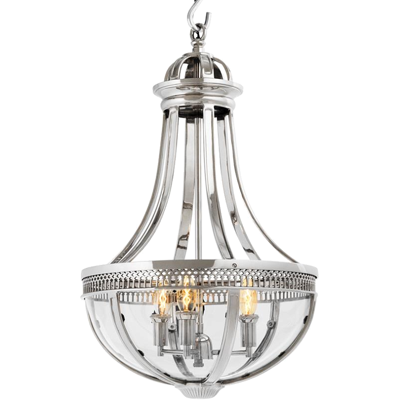 Люстра Lantern Capitol Hill S Nickel Никель Прозрачный (Transparent) Люстра Lantern Capitol Hill S Nickel Никель Прозрачный (Transparent) в Рязани | Loft Concept