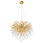 Люстра подвесная с прозрачными стеклянными подвесками в форме капель Диаметр 60 см Droplet Chandelier варинант исполнения - 4 | Loft Concept в Рязани