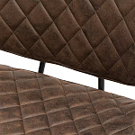 Стул с темно-коричневой обивкой из экокожи Benderson варинант исполнения - 8 | Loft Concept в Рязани