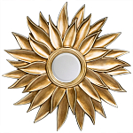 Зеркало-солнце с золотыми с лучами Rays of Peace варинант исполнения - 1 | Loft Concept в Рязани