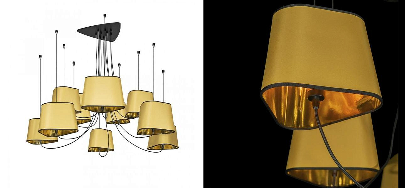 Люстра Designheure Lighting Gold 10 плафонов Люстра Designheure Lighting Gold 10 плафонов - Loft-Concept в Рязани