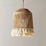 Люстра круглая плетеная с кисточками Small Solar Glow варинант исполнения - 2 | Loft Concept в Рязани