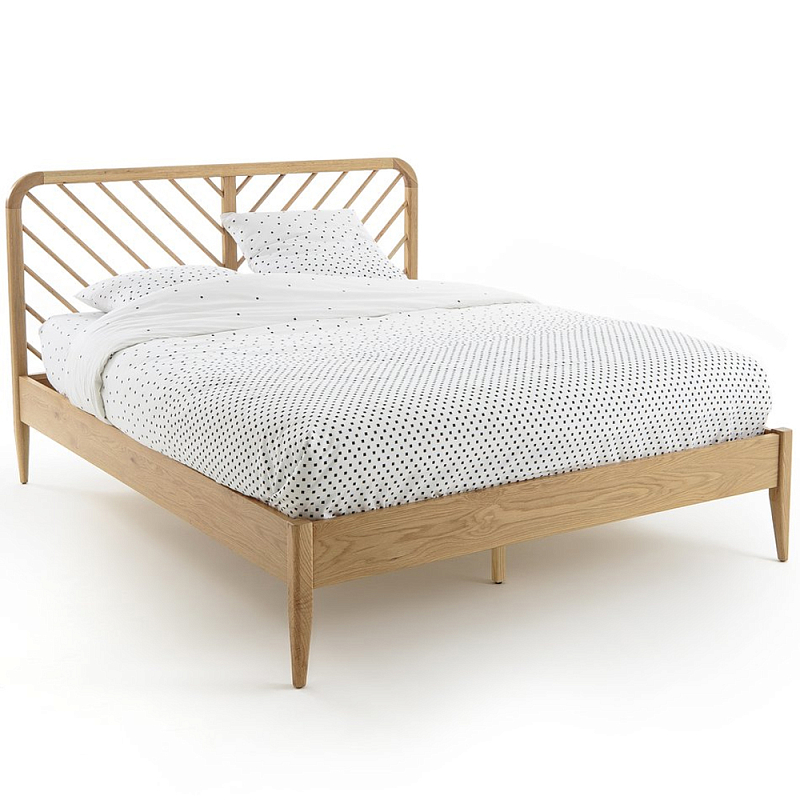 Кровать из массива дуба Reyer Oak Bed Светлый дуб Кровать из массива дуба Reyer Oak Bed Светлый дуб в Рязани | Loft Concept