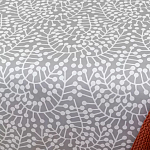 Постельное белье серого цвета с рисунком 200х220 см Blossom Essence варинант исполнения - 4 | Loft Concept в Рязани