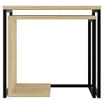 Комплект из 2-х приставных столов прямоугольной формы из дерева ZIGOSH OAK варинант исполнения - 1 | Loft Concept в Рязани