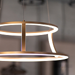 Люстра золотого цвета с 2-мя светодиодными кольцами Eurofase варинант исполнения - 9 | Loft Concept в Рязани