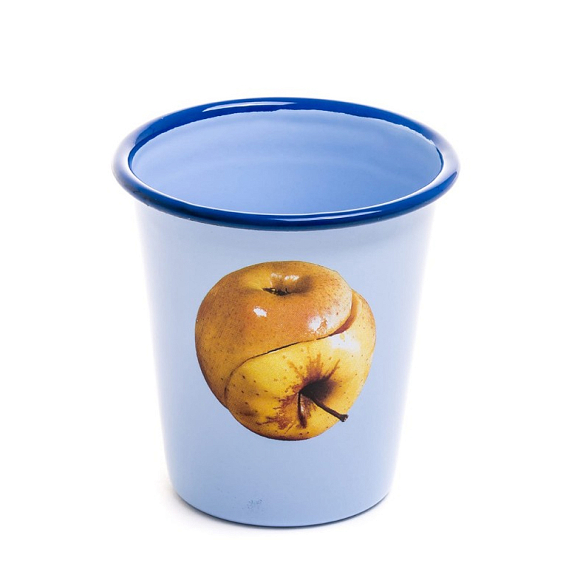 Стакан Seletti Enamel Apple Голубой Бежевый Стакан Seletti Enamel Apple Голубой Бежевый в Рязани | Loft Concept