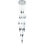 Люстра с прямоугольными плафонами из хрусталя Esme Rectangular Crystal Chrome Chandelier варинант исполнения - 1 | Loft Concept в Рязани