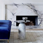 Дизайнерский журнальный стол с чёрной круглой столешницей Visanyp варинант исполнения - 1 | Loft Concept в Рязани