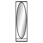 Зеркало овальное в металлической оправе в стиле лофт Urban Style Space варинант исполнения - 1 | Loft Concept в Рязани