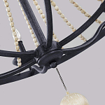 Люстра с 6-ю лампами и кремовыми деревянными бусинами Feiss варинант исполнения - 5 | Loft Concept в Рязани