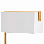 Торшер с прямоугольным абажуром на золотом металлическом каркасе Rectangular Plane  варинант исполнения - 2 | Loft Concept в Рязани