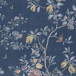 Обои ручная роспись Houghton Dark Blue варинант исполнения - 1 | Loft Concept в Рязани