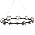 Светодиодная кольцевая люстра IONA Сhandelier black варинант исполнения - 3 | Loft Concept в Рязани