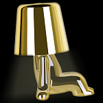 Настольная лампа фигурная цвета золото с гладким абажуром Высота 16 см Sophia варинант исполнения - 5 | Loft Concept в Рязани