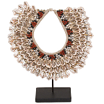 Этническое ожерелье из ракушек на подставке Ethnic Necklace Lacy Shells Beige варинант исполнения - 1 | Loft Concept в Рязани