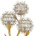 Торшер в виде цветка одуванчика Hanging Dandelion варинант исполнения - 1 | Loft Concept в Рязани