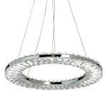 Люстра круглая с прозрачной хрустальной рамкой Maude Crystal Light варинант исполнения - 1 | Loft Concept в Рязани