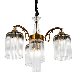 Подвесная люстра с плафонами с виде трубчатых хрустальных подвесок Cadice Chandelier варинант исполнения - 1 | Loft Concept в Рязани