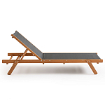 Шезлонг из текстиля и эвкалипта Power of Nature варинант исполнения - 2 | Loft Concept в Рязани