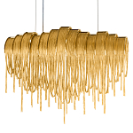 Люстра подвесная с металлическими цепочками и изогнутыми металлическими дугами 72 см Atlantis Chain варинант исполнения - 16 | Loft Concept в Рязани