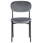 Стул с круглым сиденьем на металлическом основании ALFIE CHAIR Grey варинант исполнения - 2 | Loft Concept в Рязани