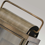 Настенный фонарь прямоугольной формы цвета состаренная латунь с двумя лампами Hinkley варинант исполнения - 4 | Loft Concept в Рязани