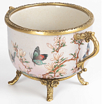 Фарфоровая чаша с бронзовыми элементами Eden Garden варинант исполнения - 2 | Loft Concept в Рязани