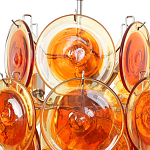Люстра из оранжевых стеклянных дисков OrangeGlowing Reflectors варинант исполнения - 1 | Loft Concept в Рязани