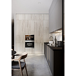 Серый кухонный гарнитур с фасадом под светлый дуб Ferrand Kitchen Set варинант исполнения - 2 | Loft Concept в Рязани