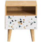 Прикроватная тумба с изображением на ящике Elise Nightstand варинант исполнения - 14 | Loft Concept в Рязани